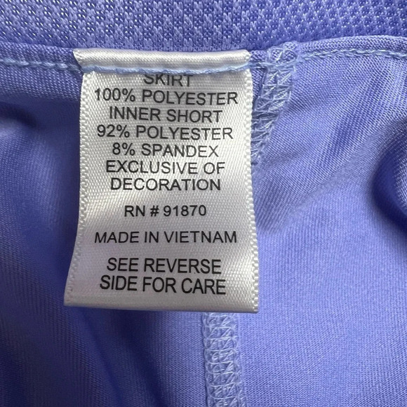 Women's Pebble Beach Dry-Luxe Performance Golf Skort. Size XL - Picture 4 of 6